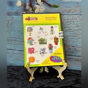 Embroidery, “Spring Fling I” by Amazing Designs for Embroidery Machine Crafting